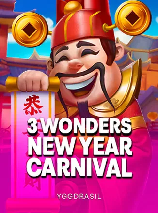 ตัวอย่างภาพเกมสล็อต 3 Wonders New Year Carnival จากค่าย Yggdrasil บน nemo pg slot