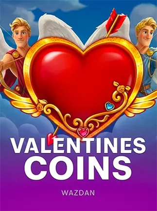 ภาพจากหน้าเกมเกมสล็อต Valentines Coins จากค่าย Wazdan
